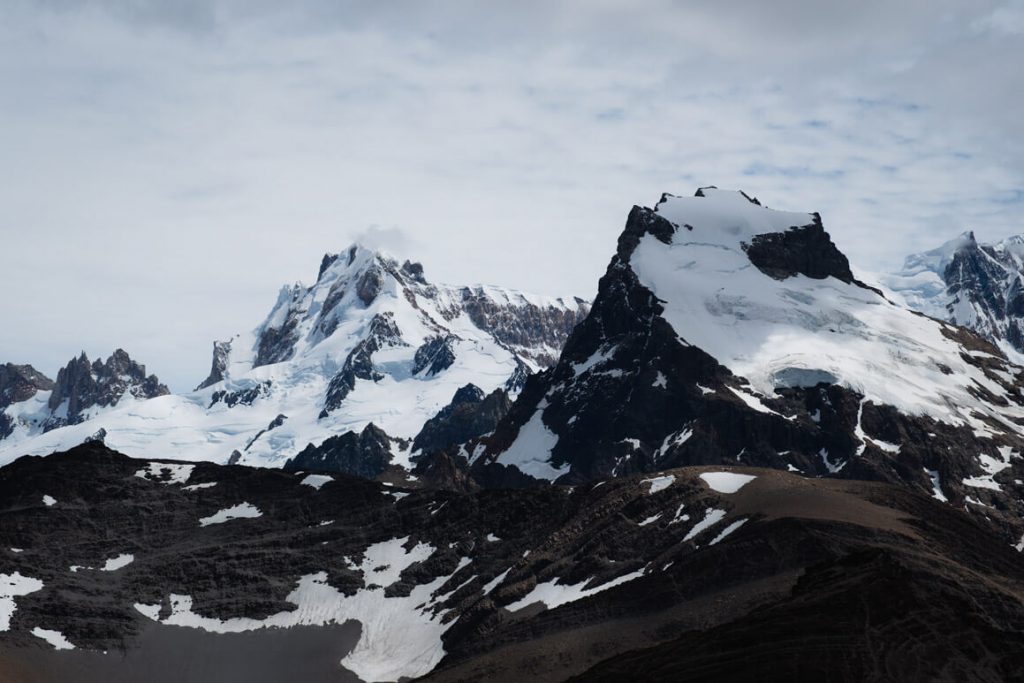 Bergpanorma in El Chaltén Patagonien