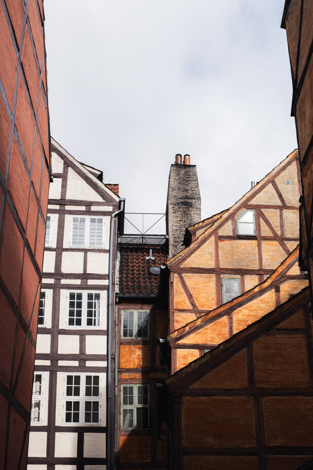Fachwerkhäuser in der dänischen Hauptstadt