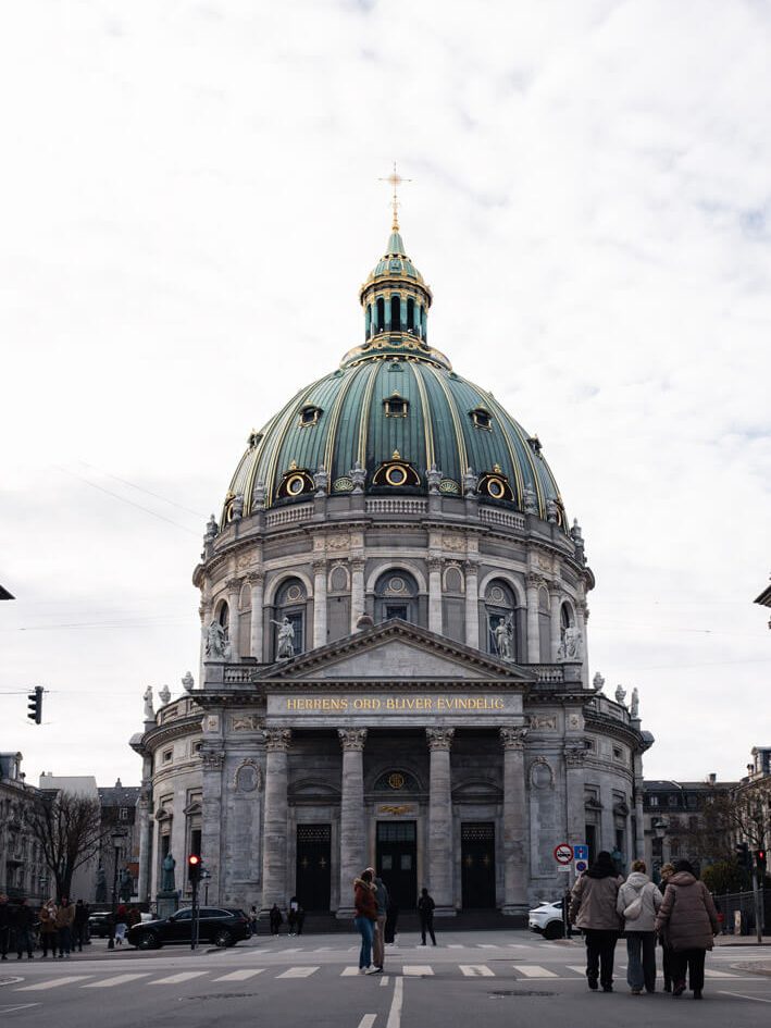 Mamorkirke in Kopenhagen mit ihrer imposanten Kuppel