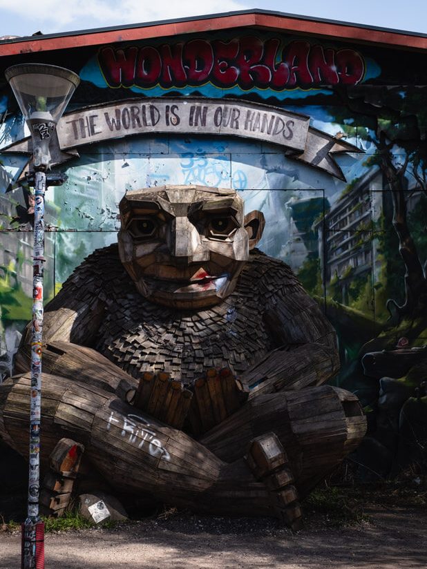 Straßenkunst in Christiania